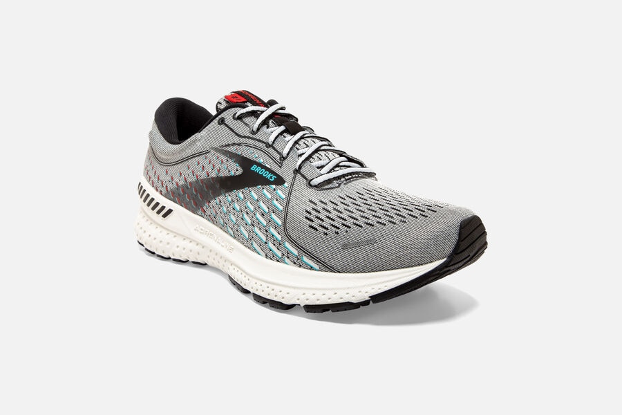 Brooks Adrenaline GTS 21 Road Running Shoes Mens Grey 286049-PMC